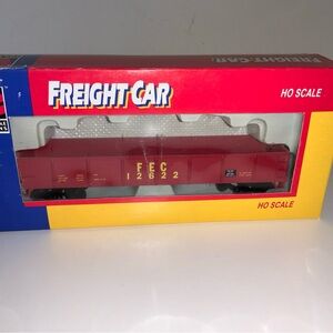 HO Life-Like Train 40' Gondola Florida East Coast FEC 12622 Red  # 21910